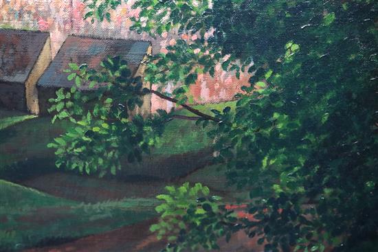 Frank Edward Burnham Hughes NEAC (1905-1987), oil, Fair on Hampstead Heath, 60 x 75cm
